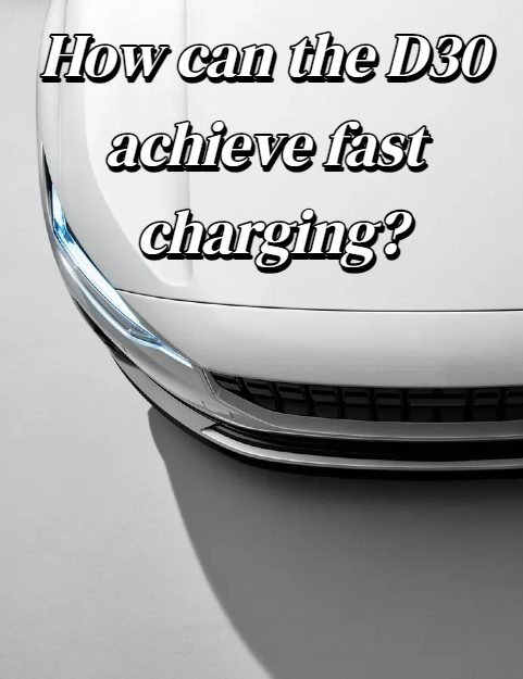 How can the D30 achieve fast charging?